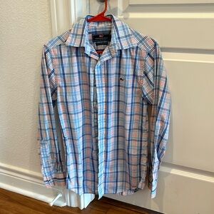 Vineyard Vines Men’s XS button up plaid dress shirt
